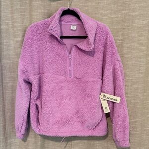 No Boundaries Sherpa Pullover Half-Zip Jacket